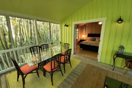 Dining area by the porch