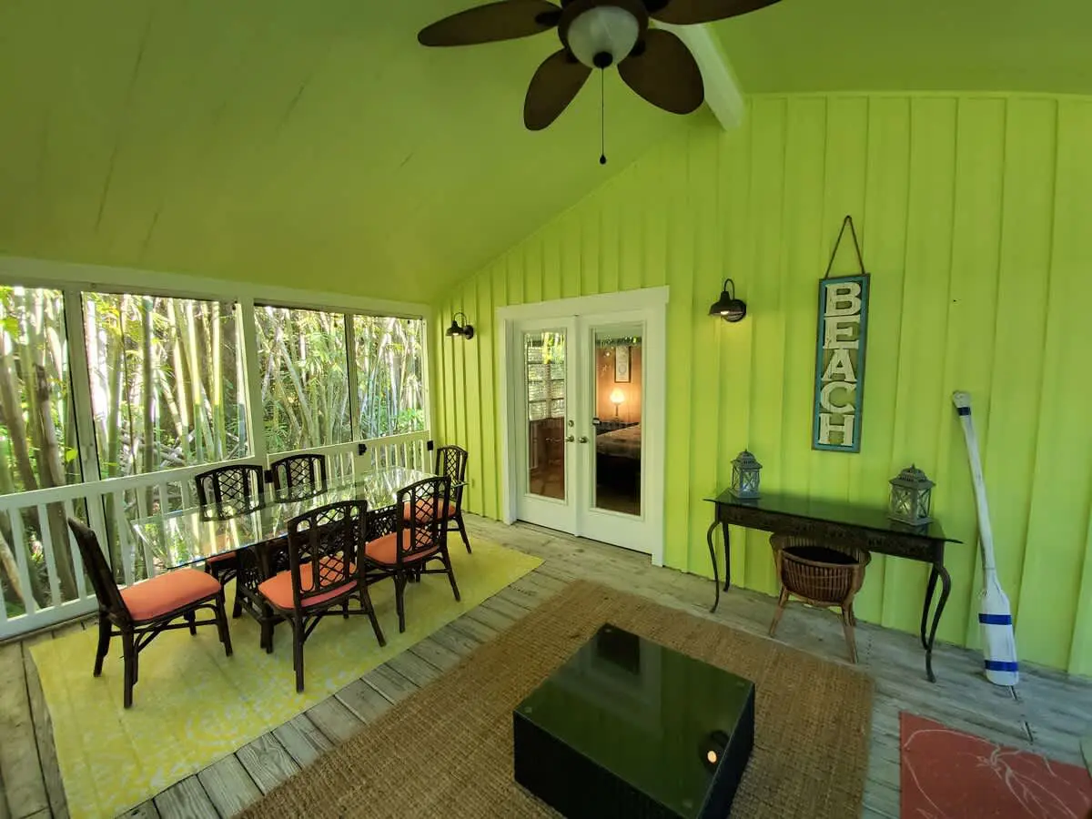 Dining area by the porch