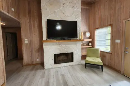 Fireplace wall