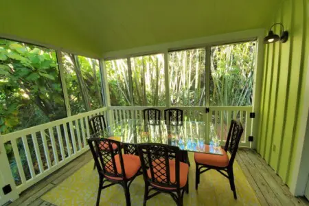 Dining area by the porch
