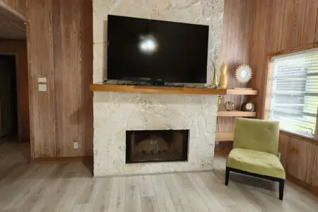 Fireplace wall